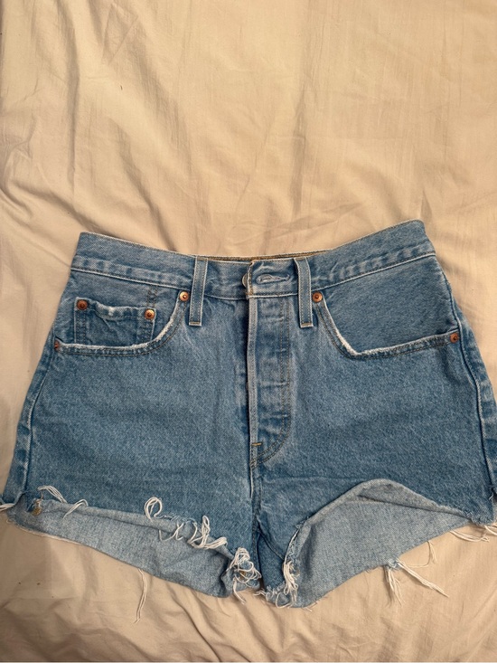Levi's Pants - Levi's 501 Light Blue Denim Shorts